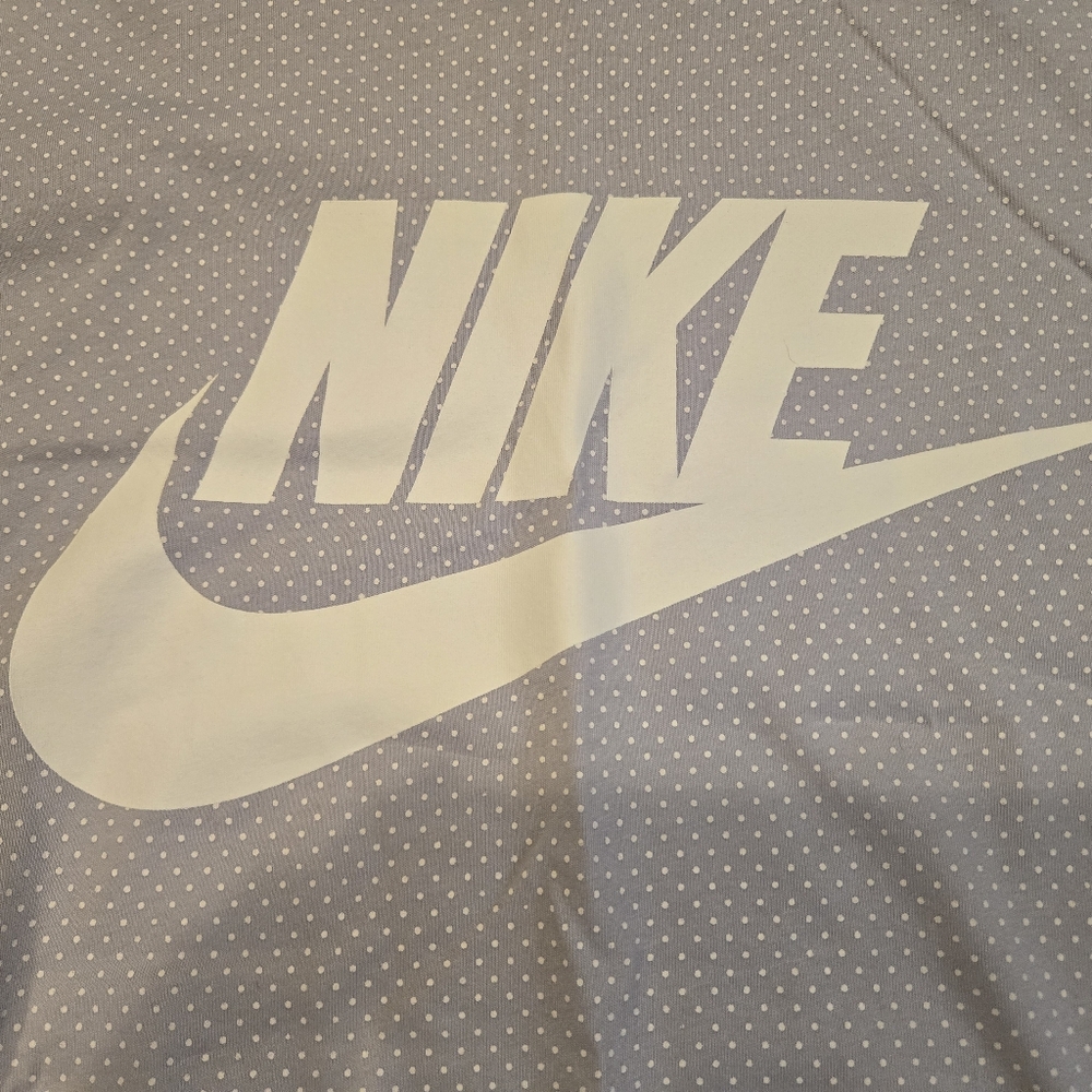Nike Athletic Cut blue white ombre t shirt white polka dots mens size large NWOT - Picture 3 of 7